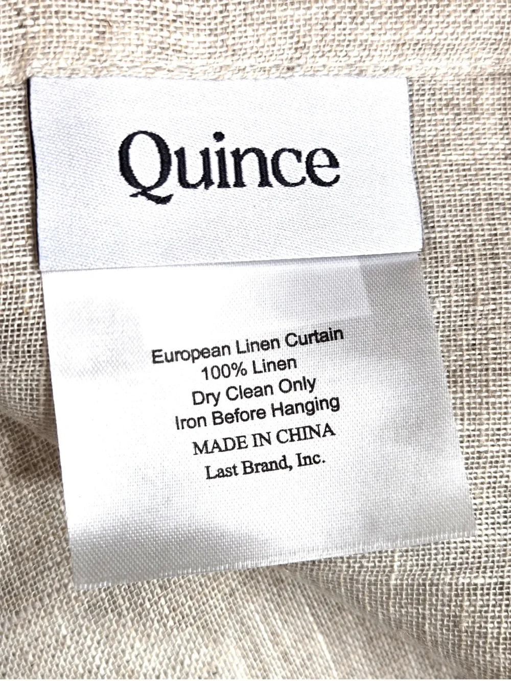 NWT QUINCE Set Of 4 48x96 European Linen Sheer Curtains 9812